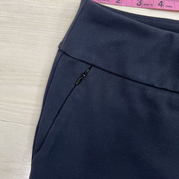 Soft Surroundings Ponte Knit Pants Womens XL TALL Black Pull On Zip Pockets - Picture 5 of 10